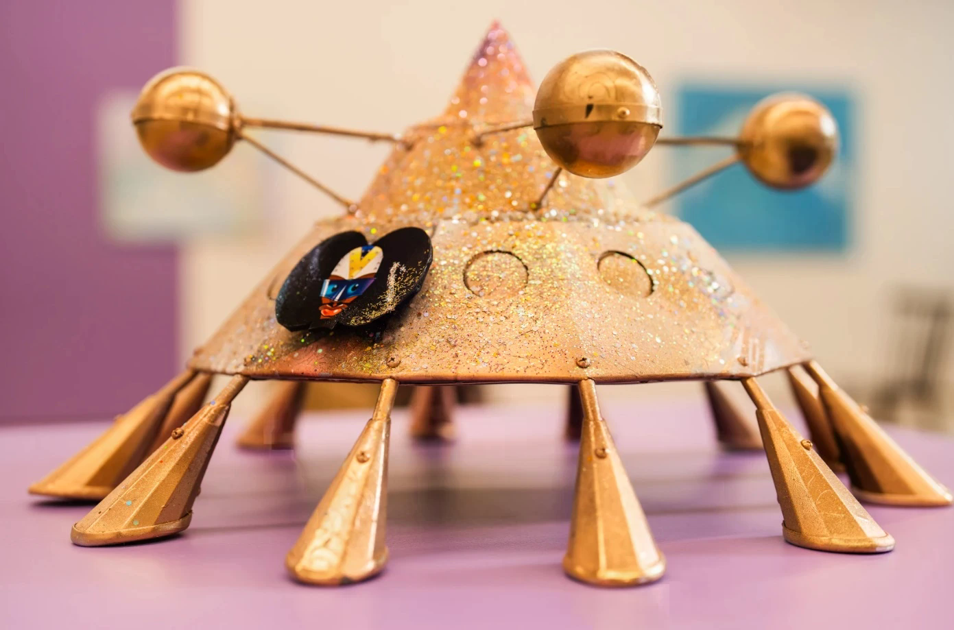 model of the Mothership at Mariane Ibrahim Gallery through Sept. 5