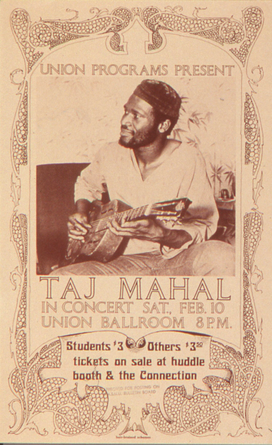 Poster from 1973 -- He was based in the San Francisco Bay area at the time.